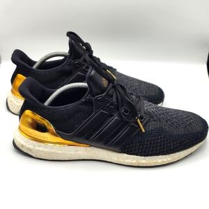 Adidas UltraBoost 2.0 Black Gold Metal Running Sneakers Shoes Mens 11